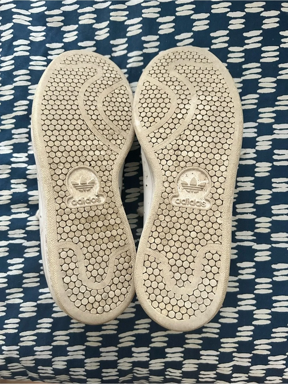 Adidas Stan Smith White Leather Sneakers Black Heel Tab Women’s Size 6